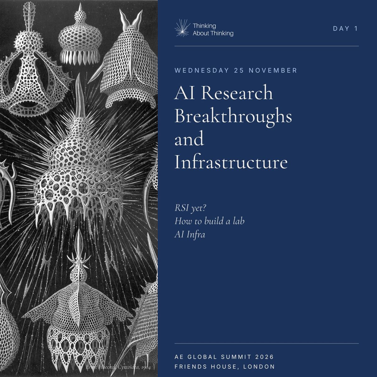 Day 1, Wednesday 25 November: AI Research Breakthroughs and Infrastructure